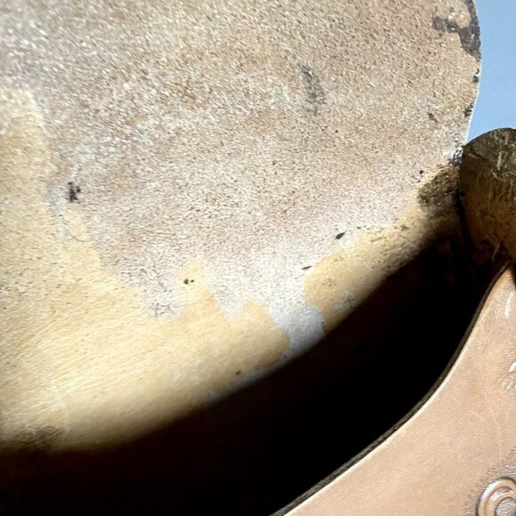 Vintage Leather Hand Tooled Medium Shoulder Bag - Picture 6 of 6